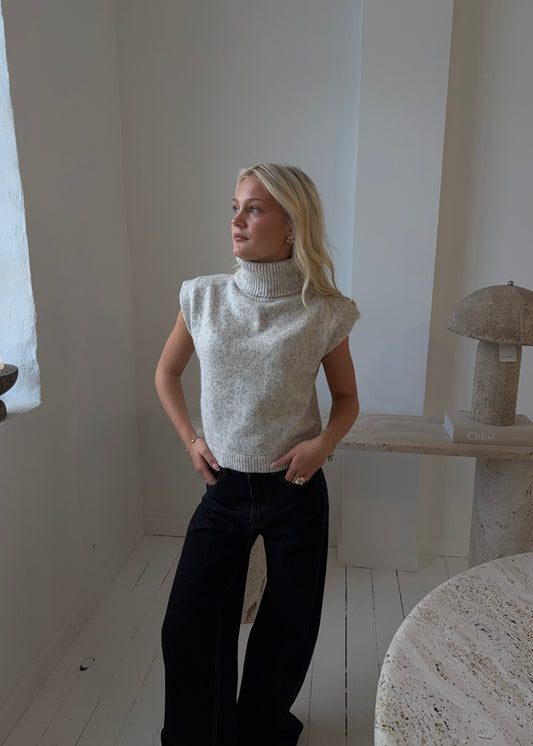 Strik-MAGDA Vest - Grå