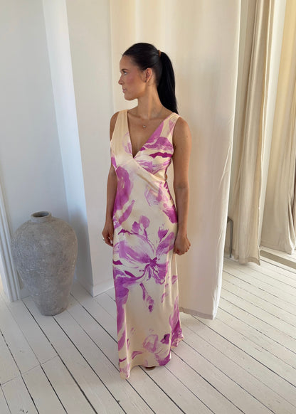 NOELLE MAXI DRESS - Gul
