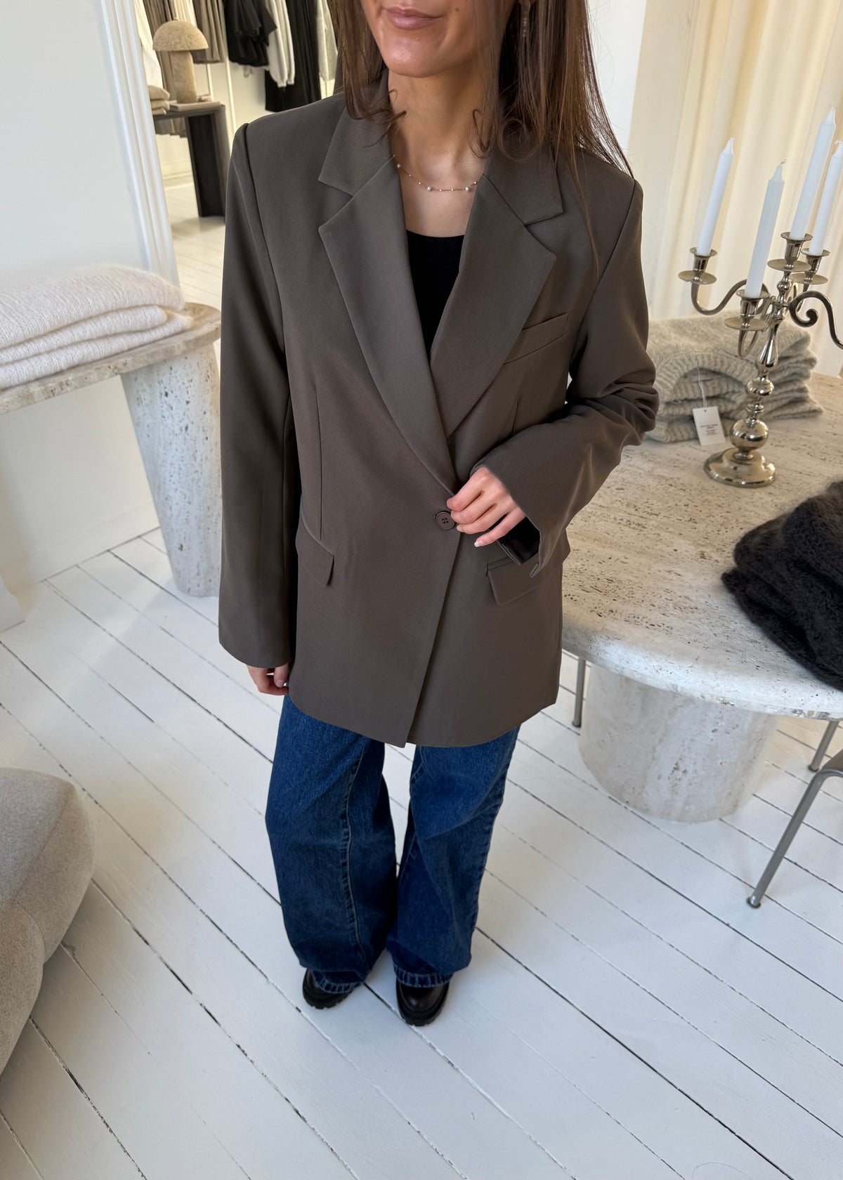 MANDI BLAZER - Brun