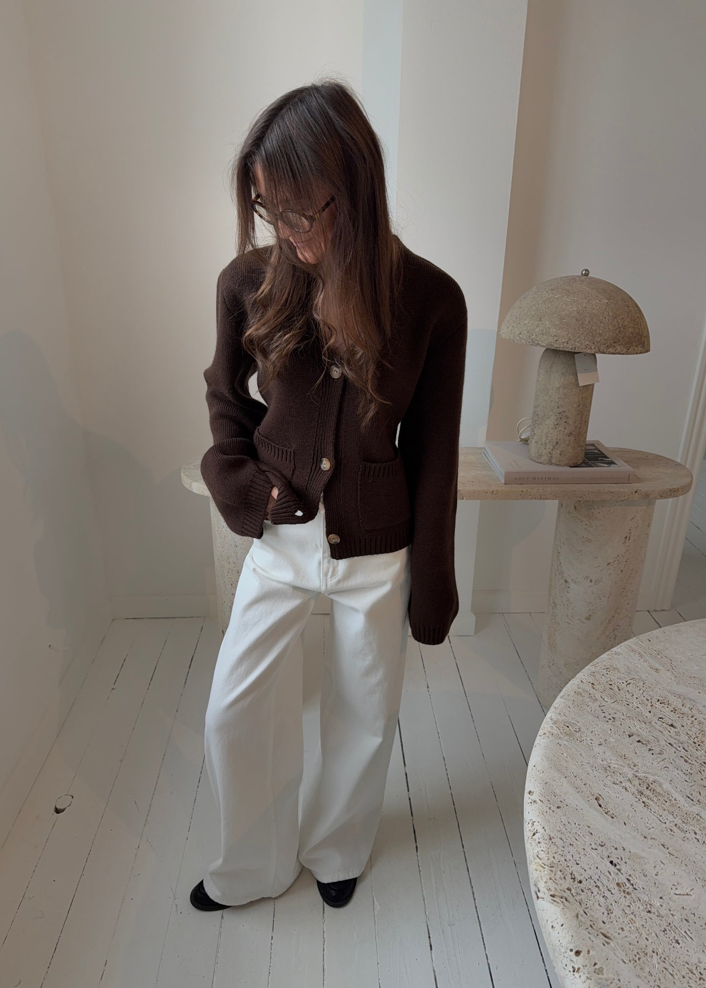 Elma-MAGDA Cardigan - Brun