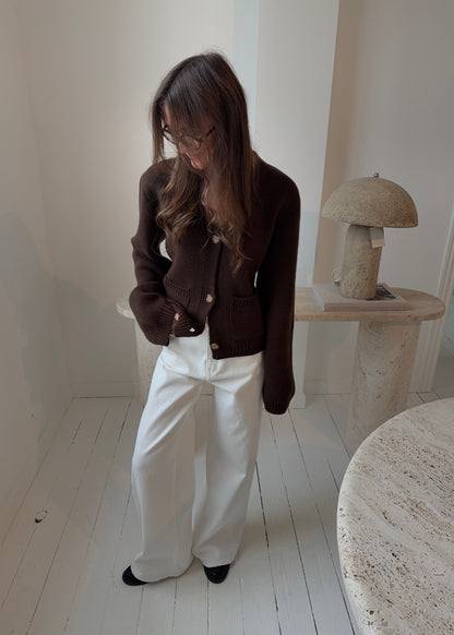 Elma-MAGDA Cardigan - Brun