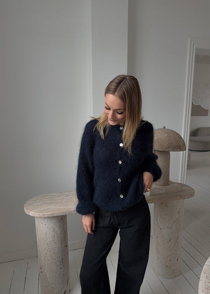 Mohair-MAGDA Cardigan - Navy