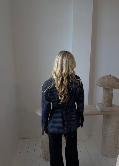 ROSA FITTED SHIRT - Navy