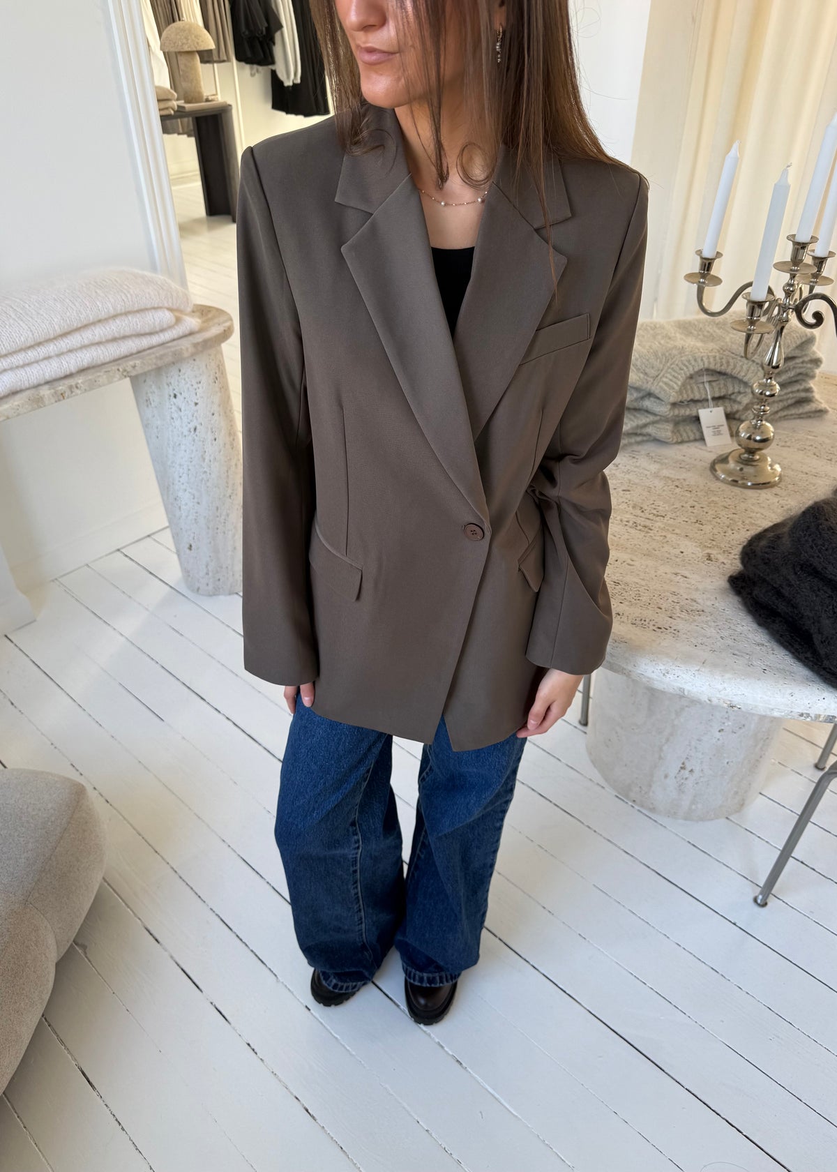 MANDI BLAZER - Brun