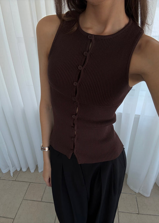 ANDREA TOP - Brun