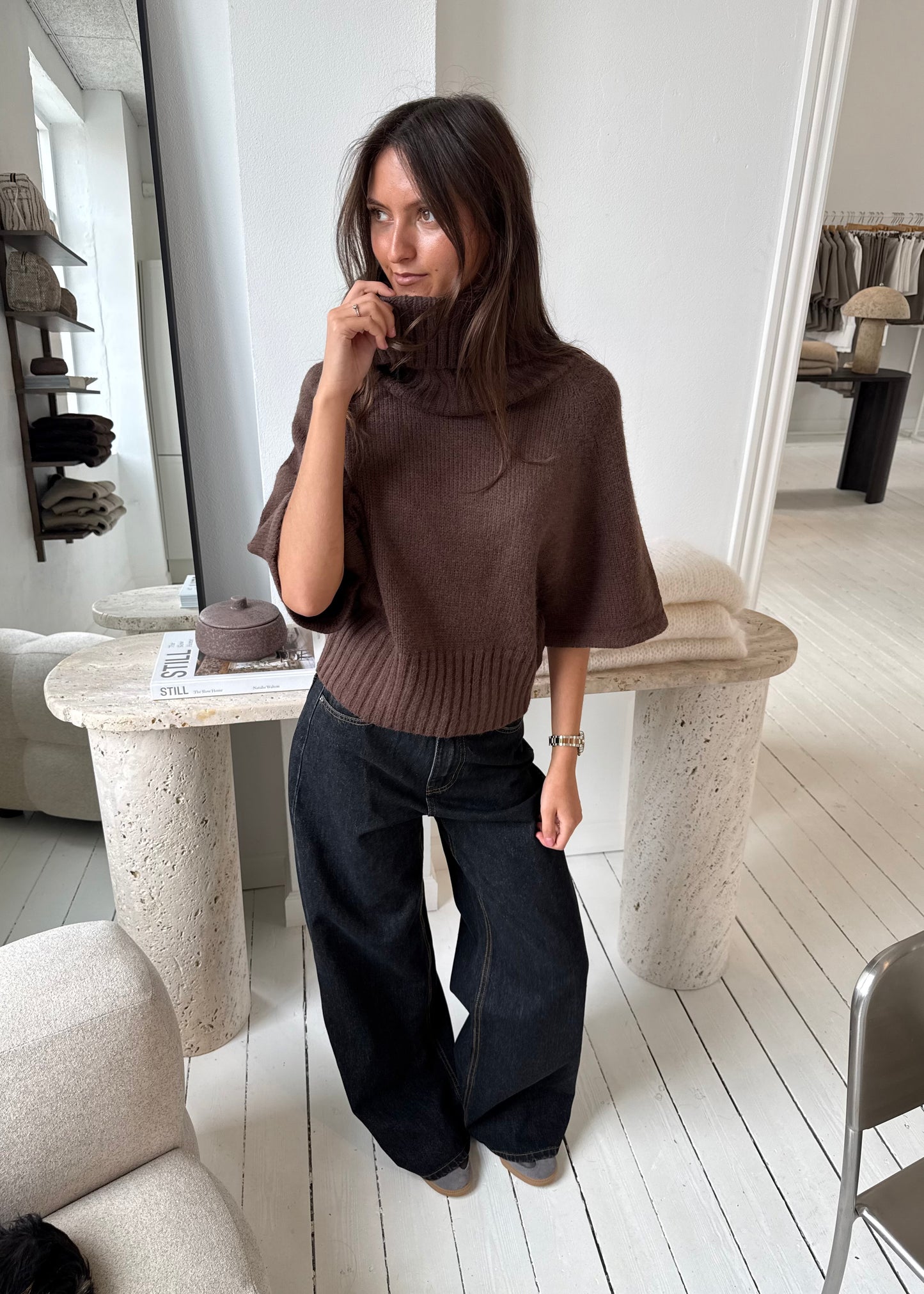 STELLA SWEATER - Brun