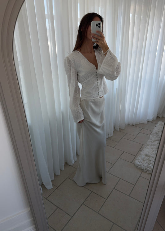 MATHILDE MAXI SKIRT - Beige