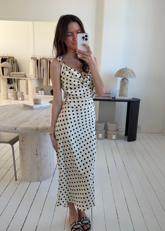 OLINE KJOLE - Sort/Hvid