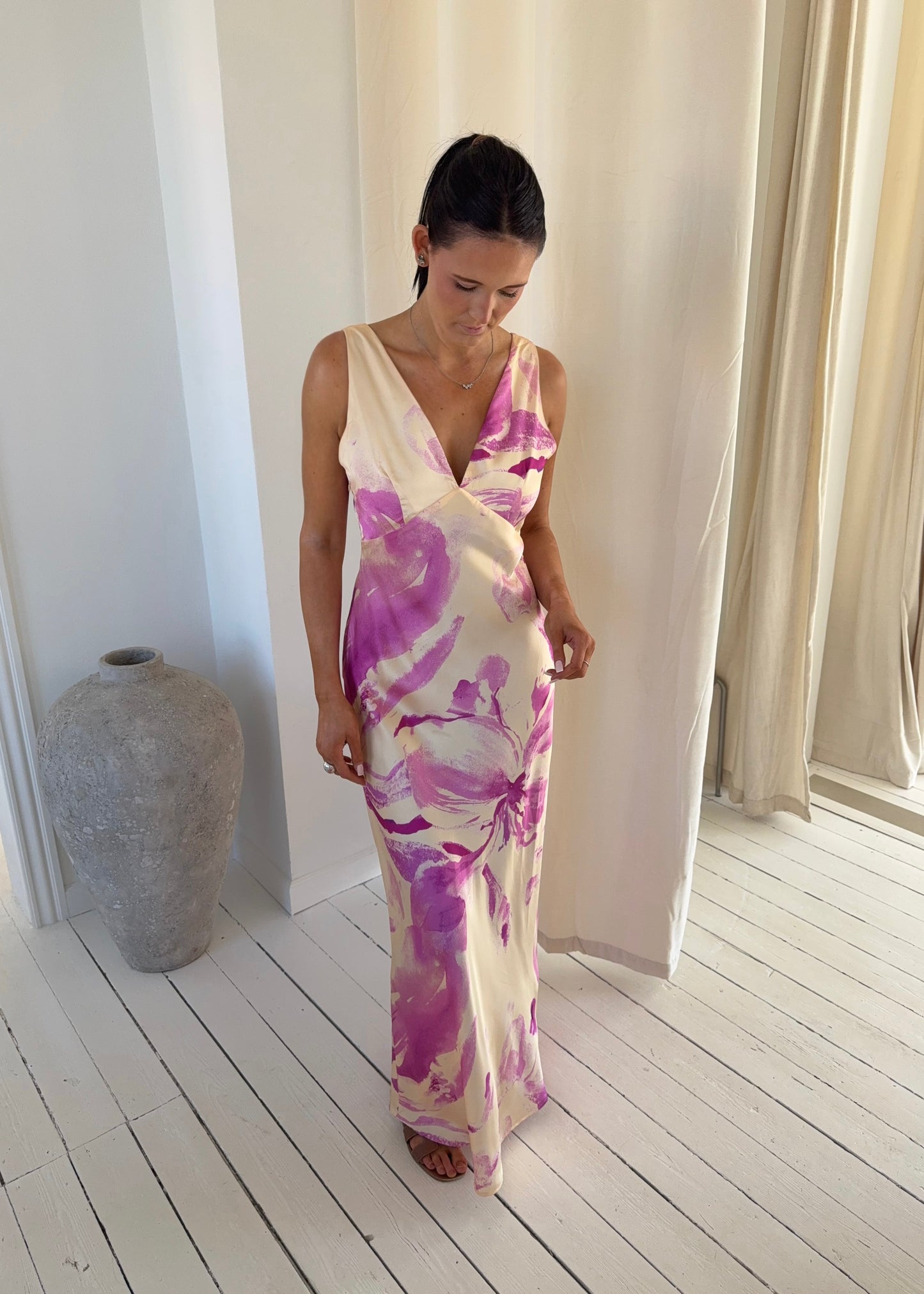 NOELLE MAXI DRESS - Gul