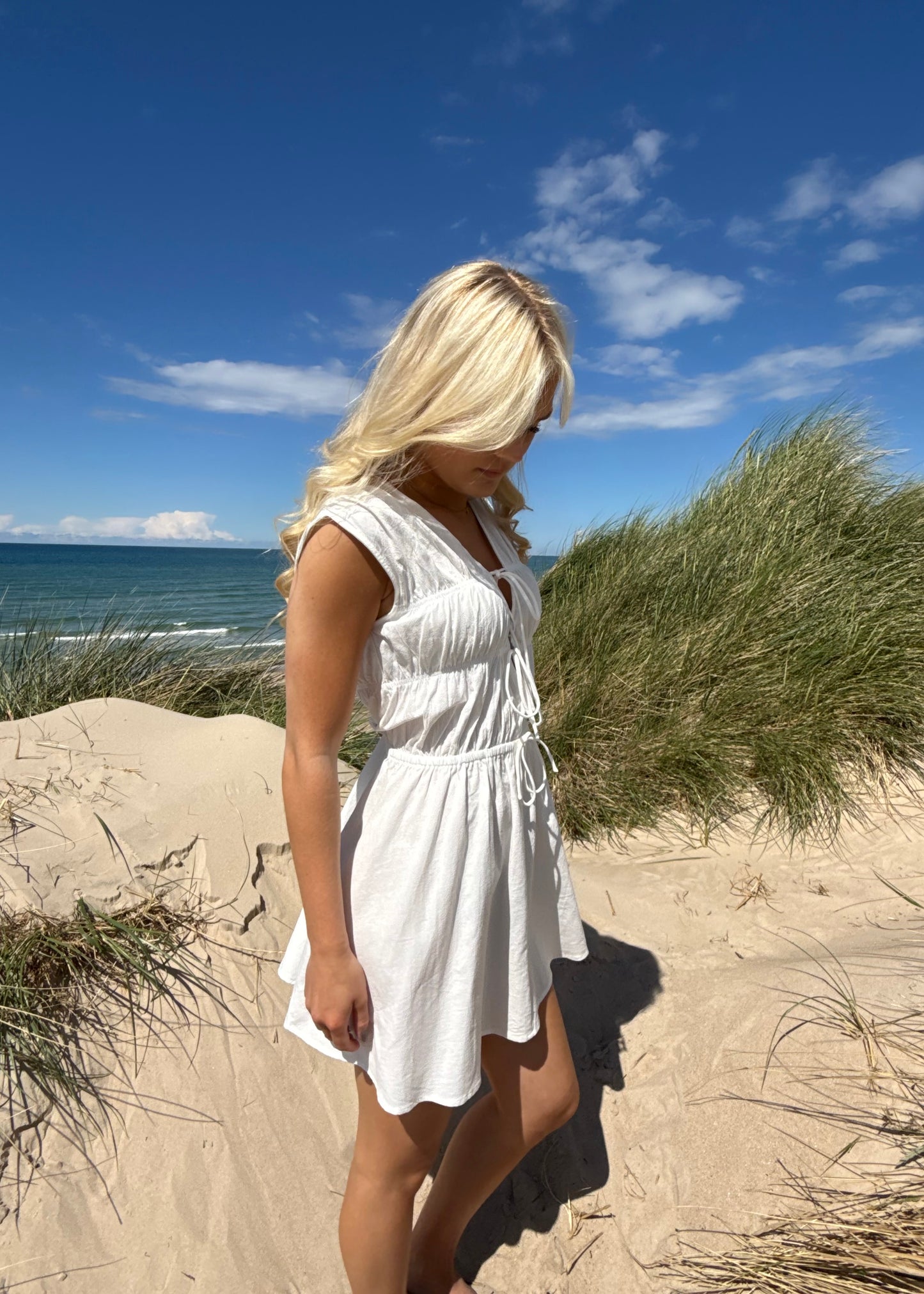 MADICKEN DRESS - Hvid