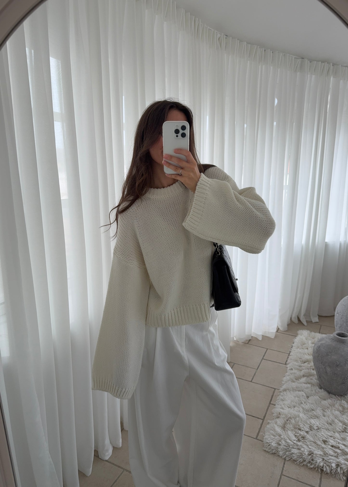 Bella-MAGDA Sweater - Hvid