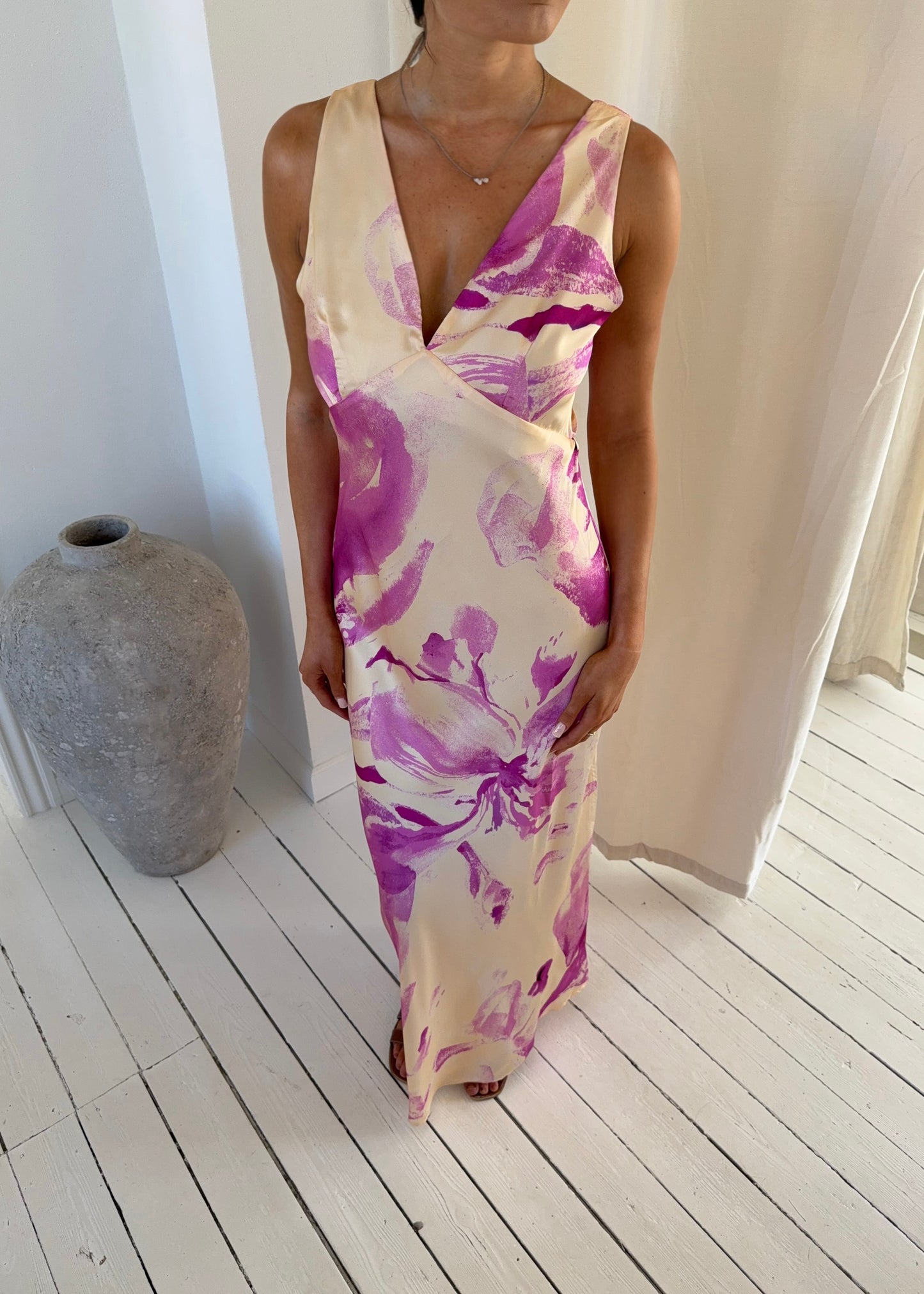 NOELLE MAXI DRESS - Gul