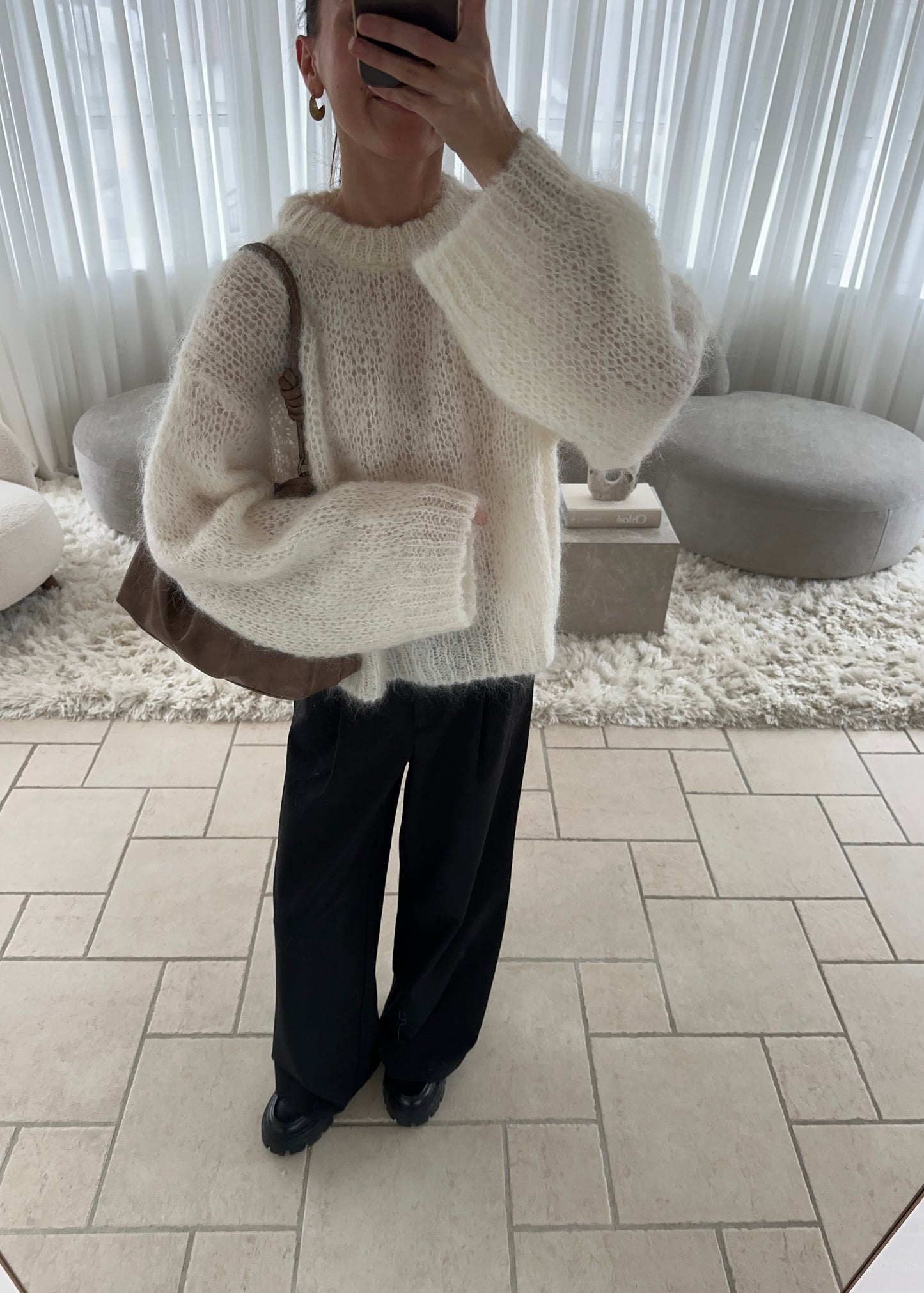 Kaia MOHAIR JUMPER - Hvid