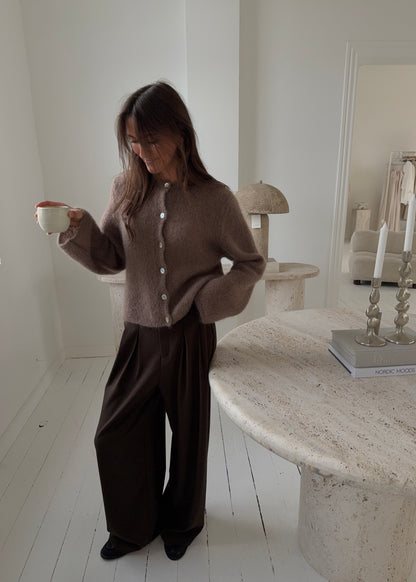 Luna-MAGDA Cardigan - Brun