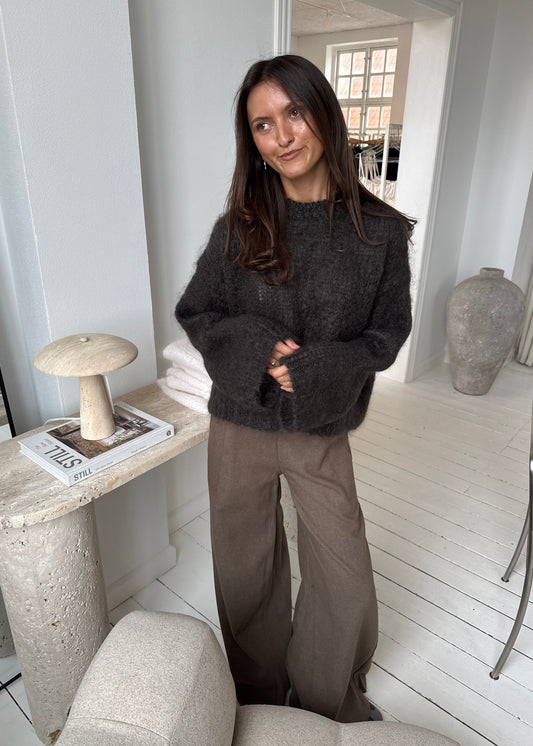 Kaia MOHAIR JUMPER - Mørkebrun
