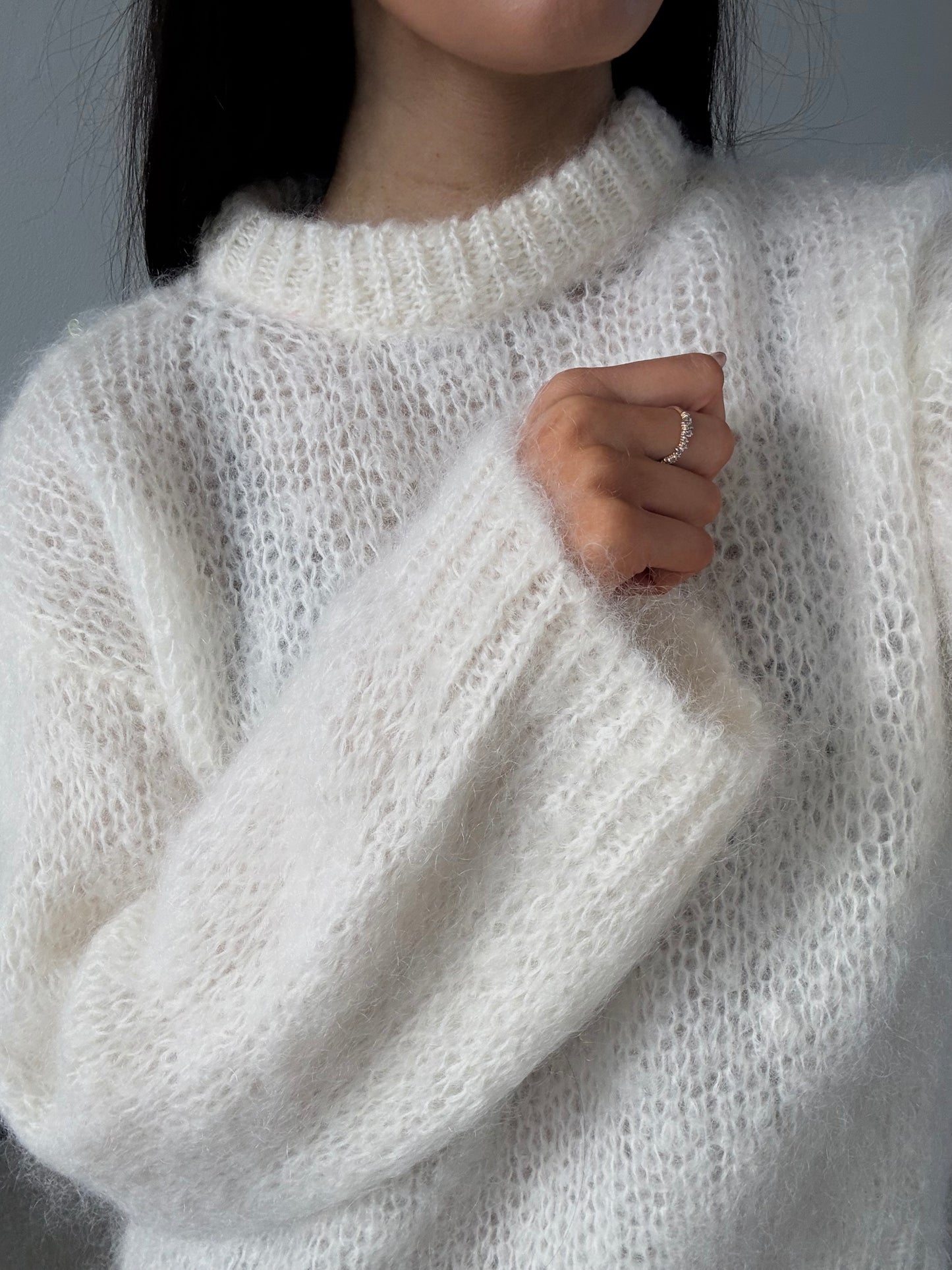 Kaia MOHAIR JUMPER - Hvid