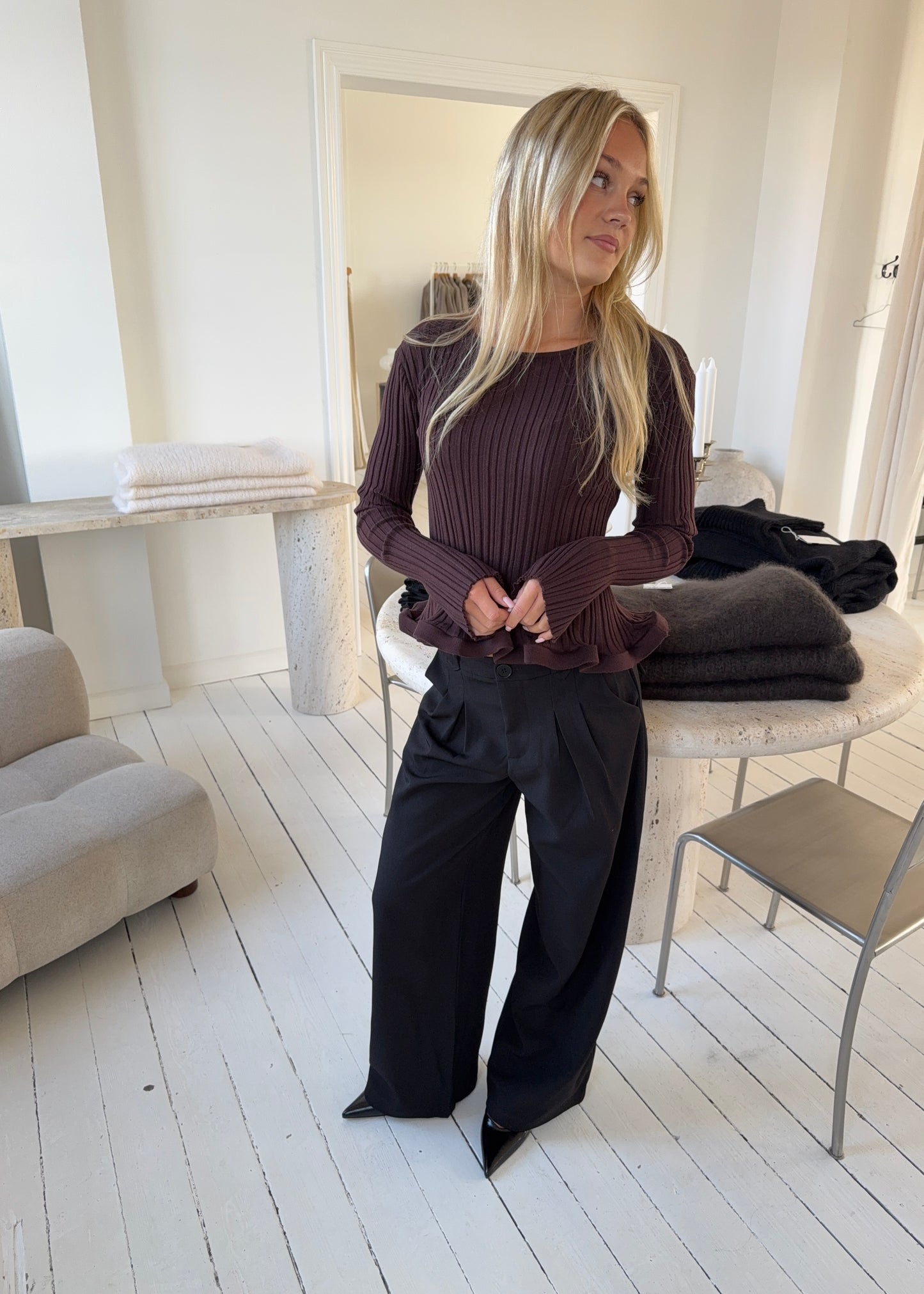 ROMY BLUSE - Brun