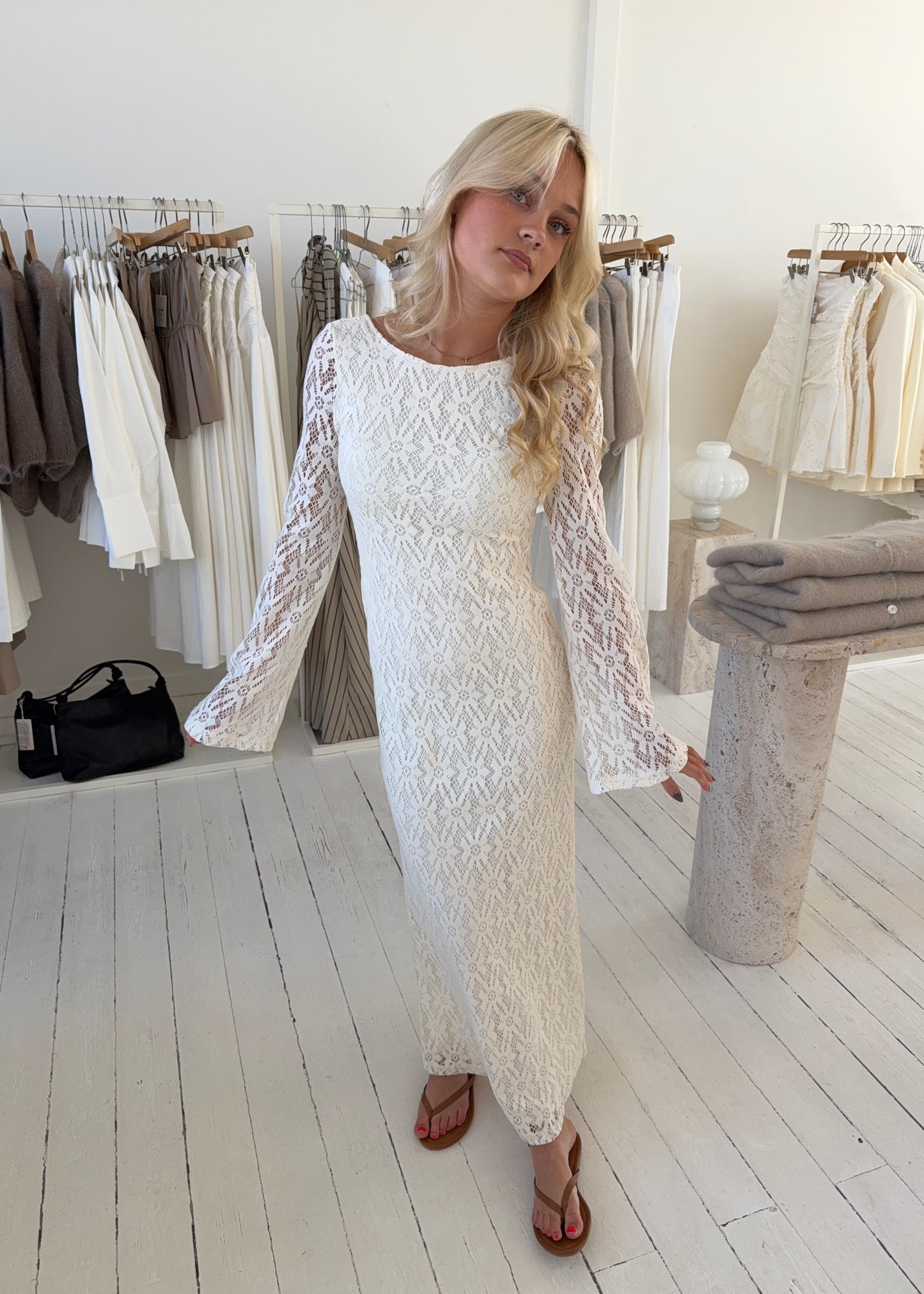 BLONDE KJOLE - Cream