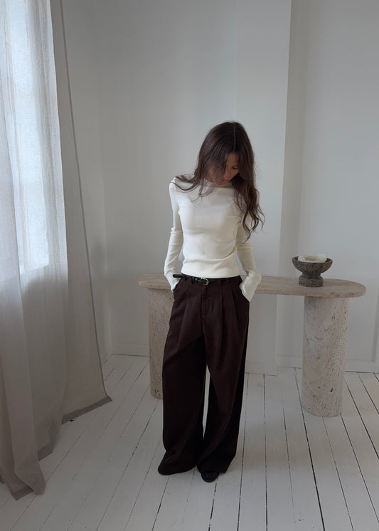 PAULINA BUKSER - Mørkebrun