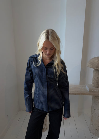 ROSA FITTED SHIRT - Navy