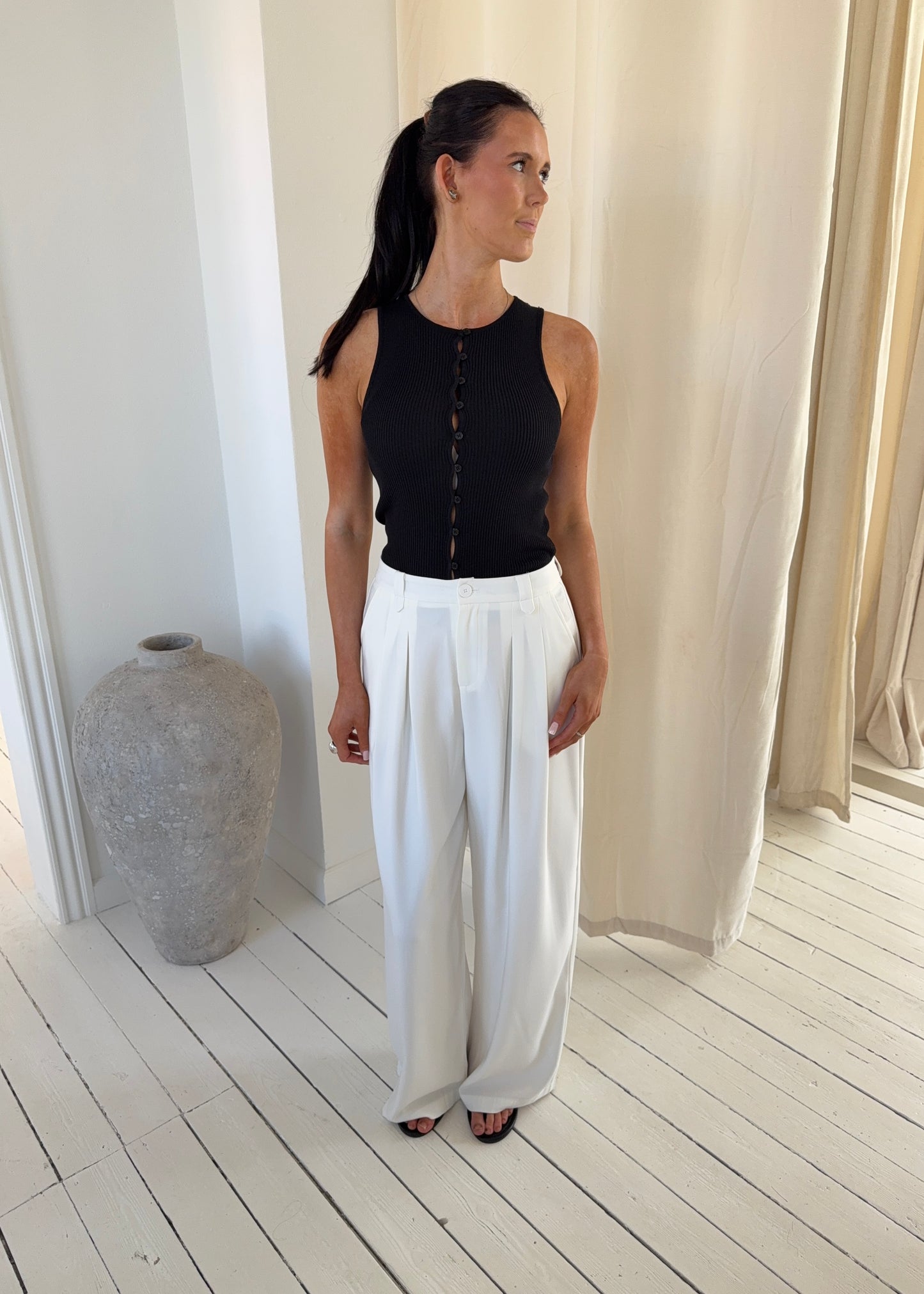 AGNES HABIT BUKSER - Hvid