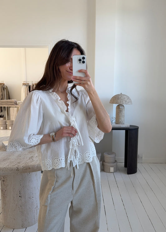 NANNA SKJORTE - Hvid