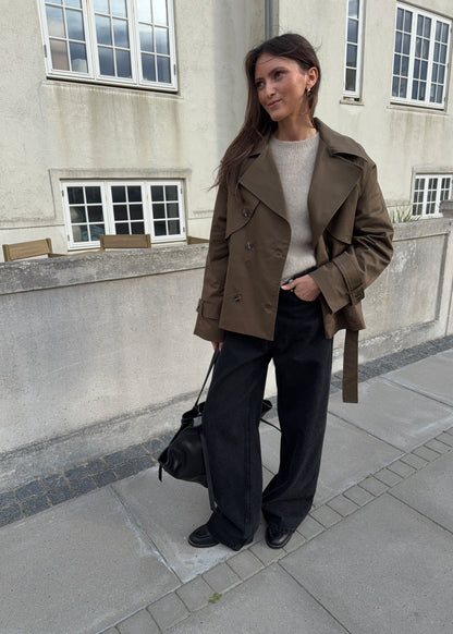 Short-MAGDA Trenchcoat - Brun