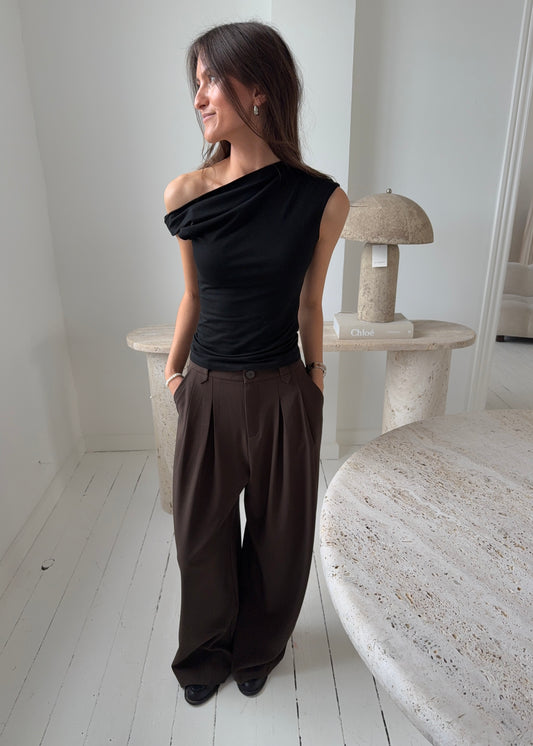 LIVA TOP - Sort