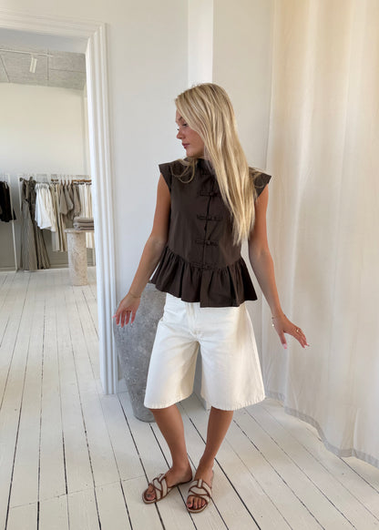 MYNTE TOP - Brun