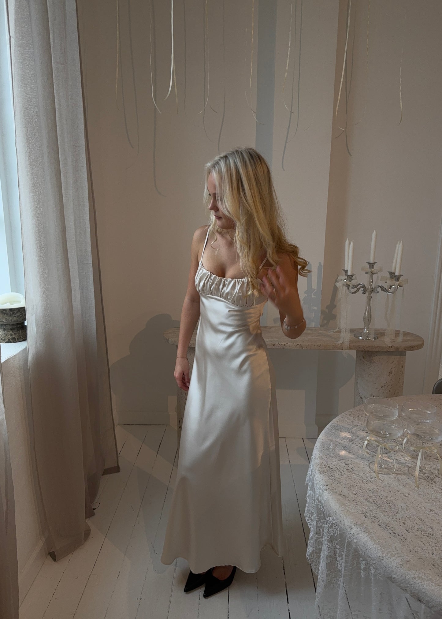 FIONA MAXI DRESS - Cream