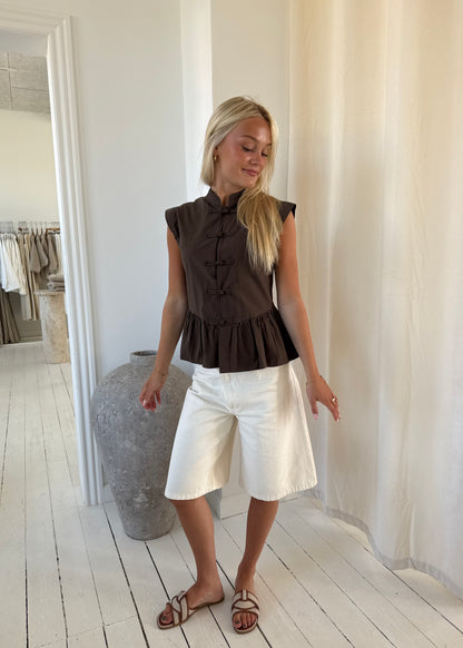 MYNTE TOP - Brun
