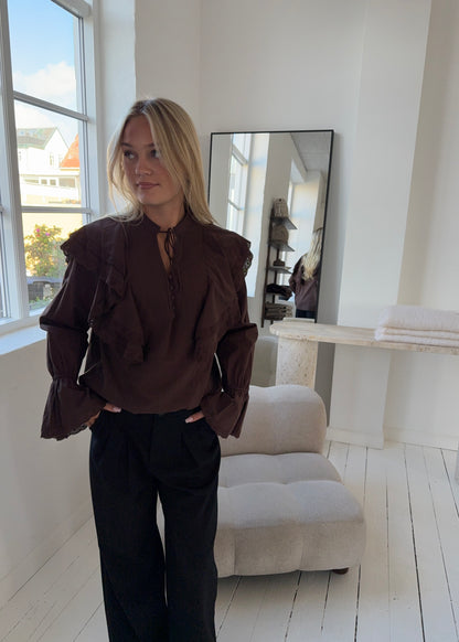 SIENNA SKJORTE - Brun