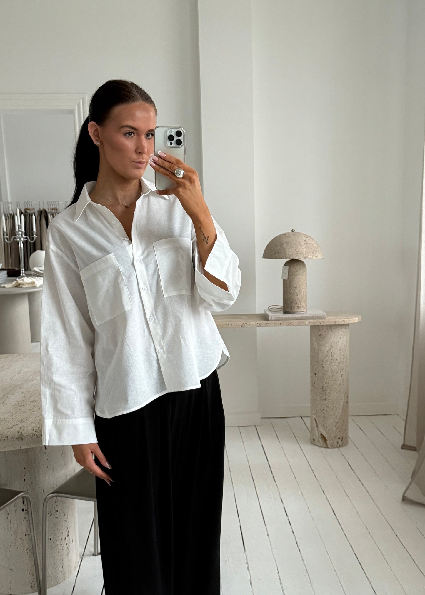 Summer-MAGDA Skjorte - Hvid