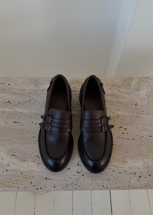 ANNE LOAFERS - Brun