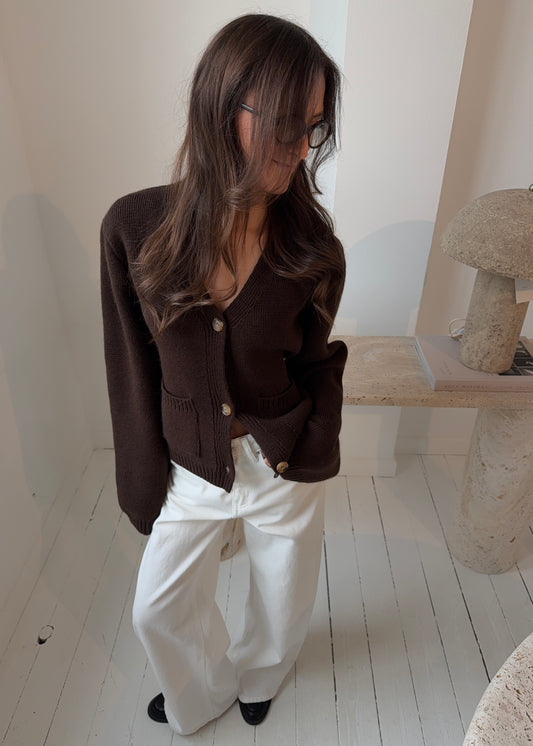 Elma-MAGDA Cardigan - Brun