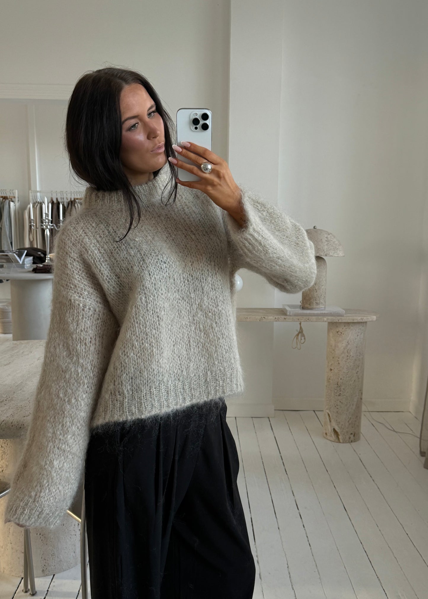 Kaia MOHAIR JUMPER - Beige