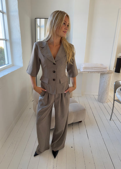 Classic-MAGDA Pants - Brun