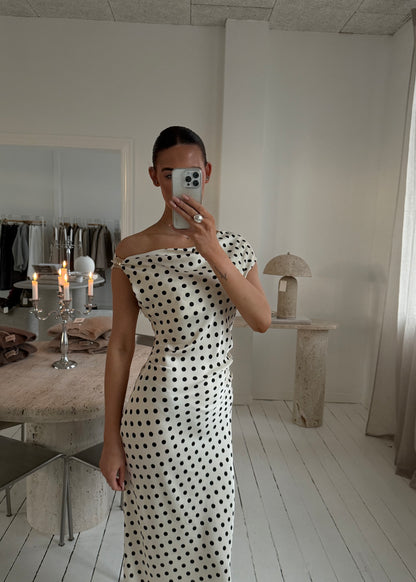 OLINE KJOLE - Sort/Hvid