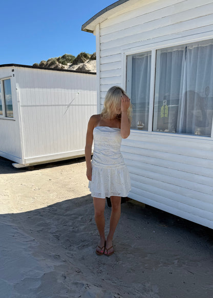 VALENTINA MINI DRESS - Cream