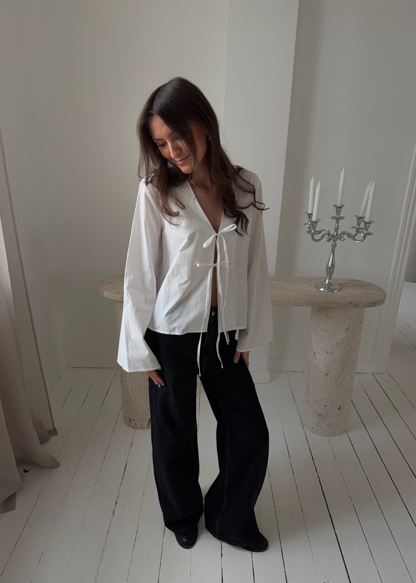 CELINA SKJORTE - Hvid