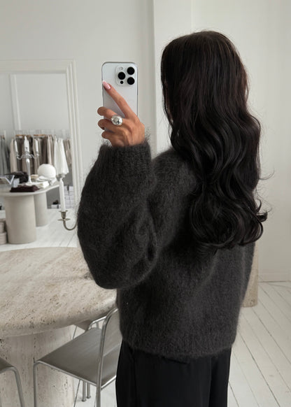 Kaia MOHAIR JUMPER - Mørkebrun