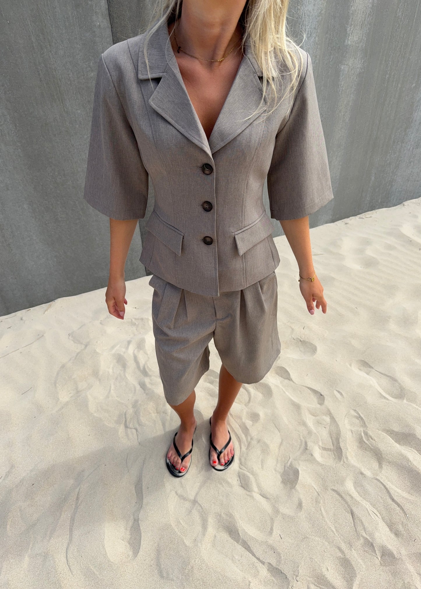 Bermuda-MAGDA Shorts - Brun