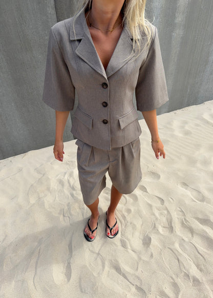 Bermuda-MAGDA Shorts - Brun