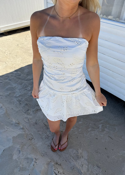 VALENTINA MINI DRESS - Cream