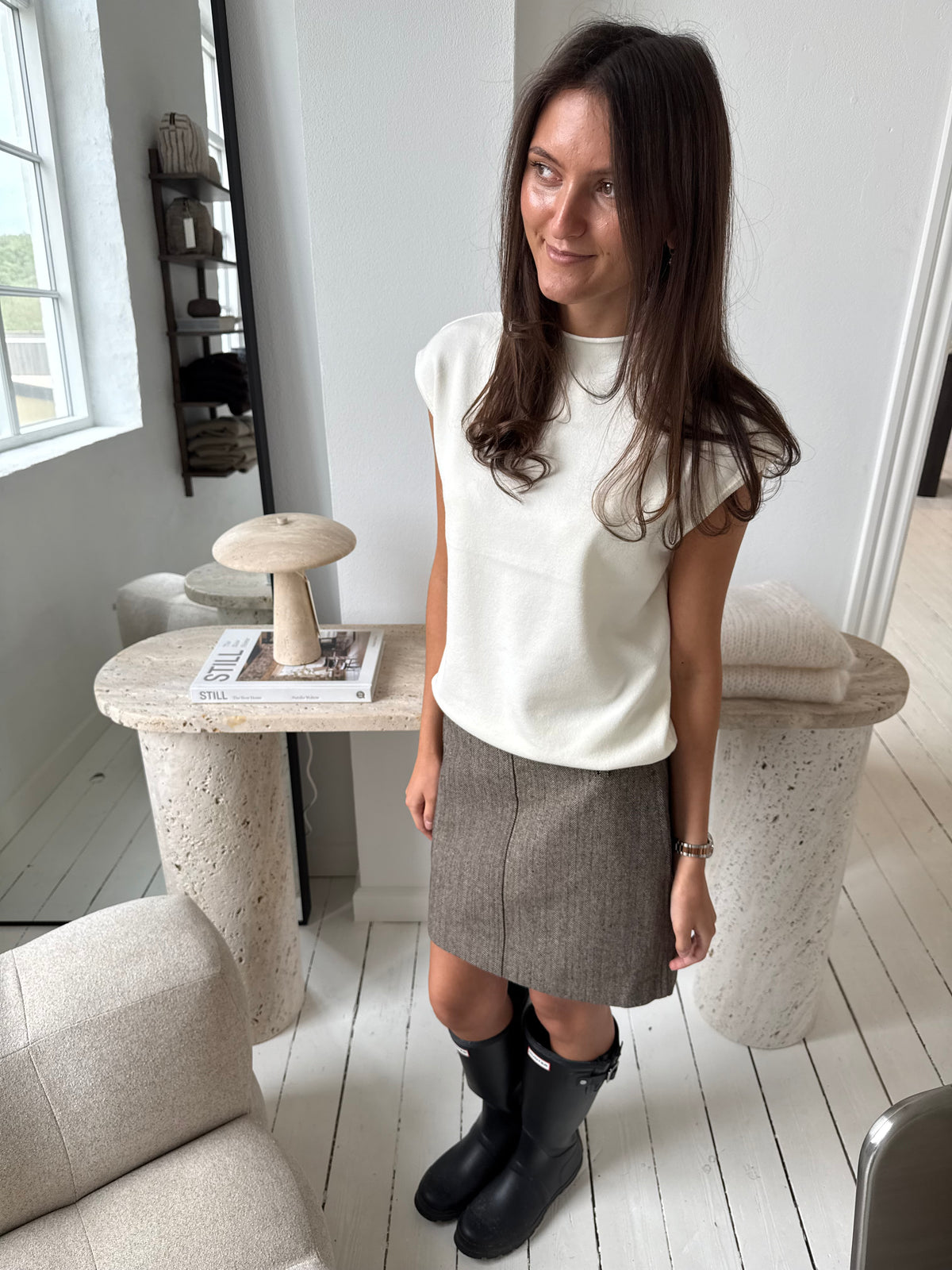 ALBA SKIRT - Brun