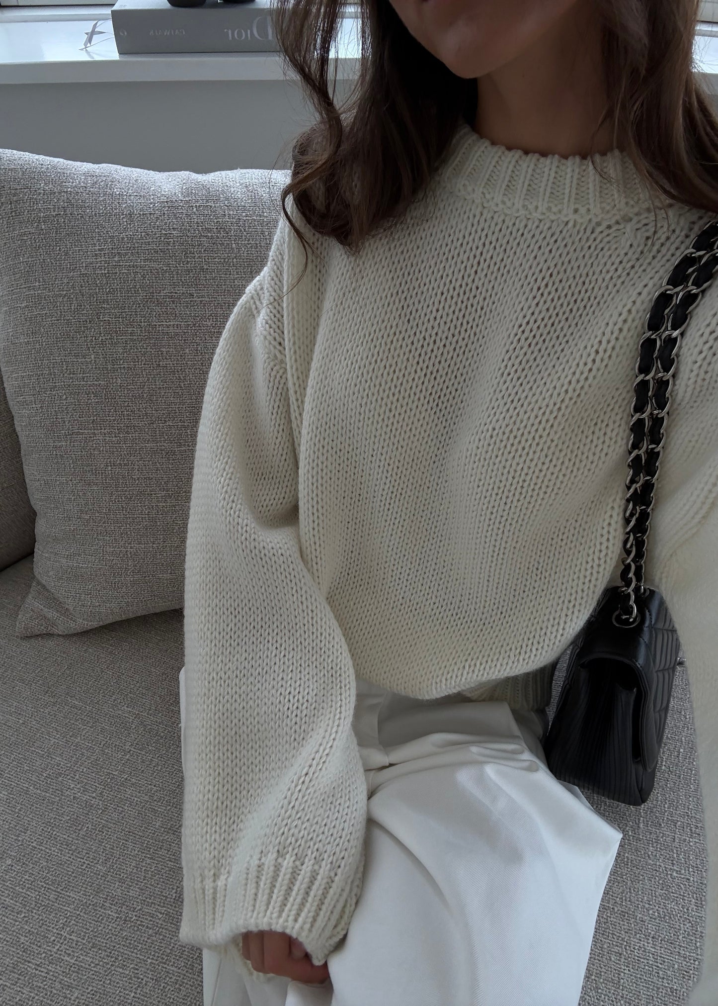 Bella-MAGDA Sweater - Hvid