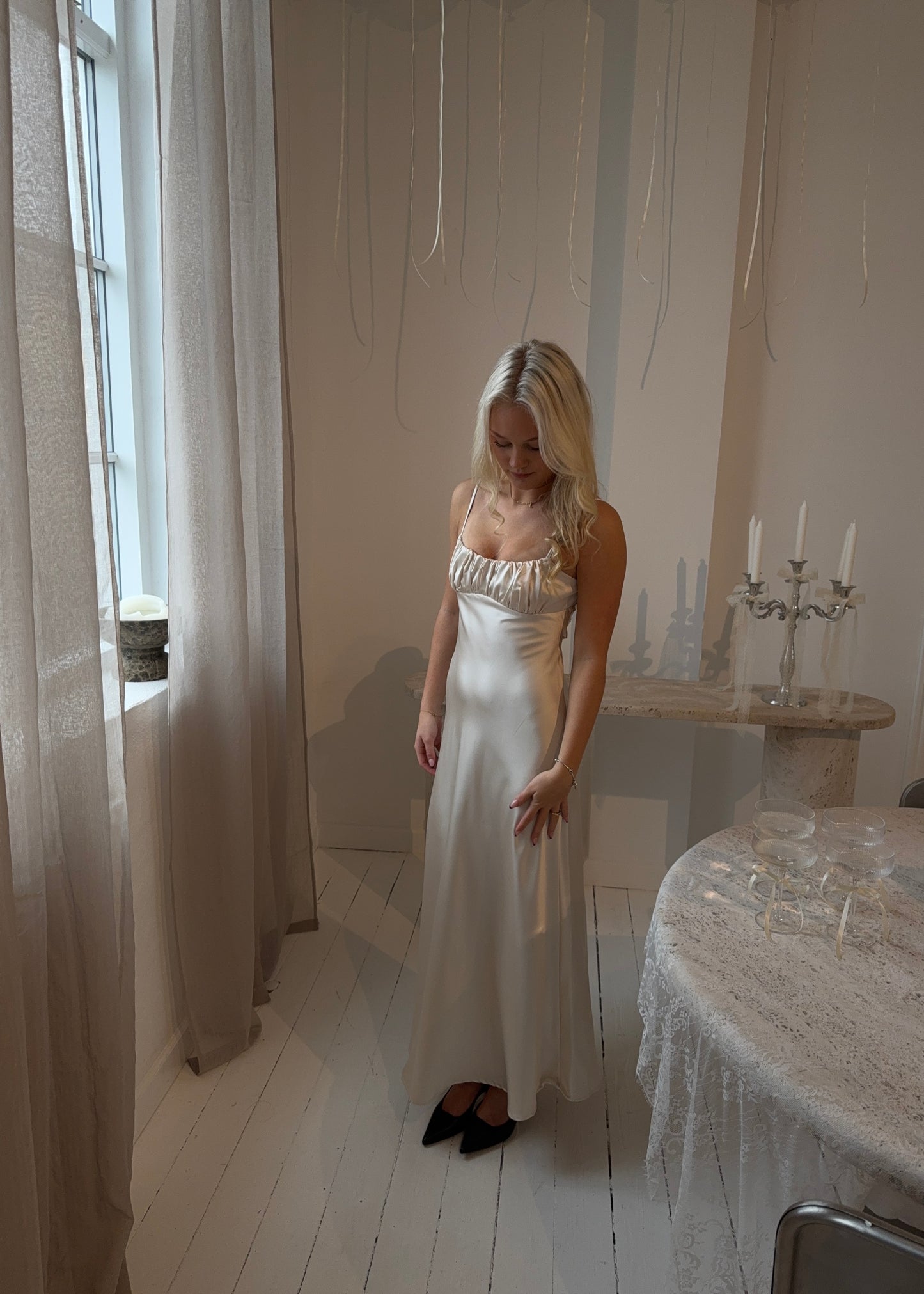 FIONA MAXI DRESS - Cream