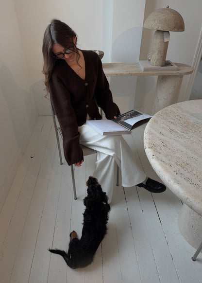 Elma-MAGDA Cardigan - Brun