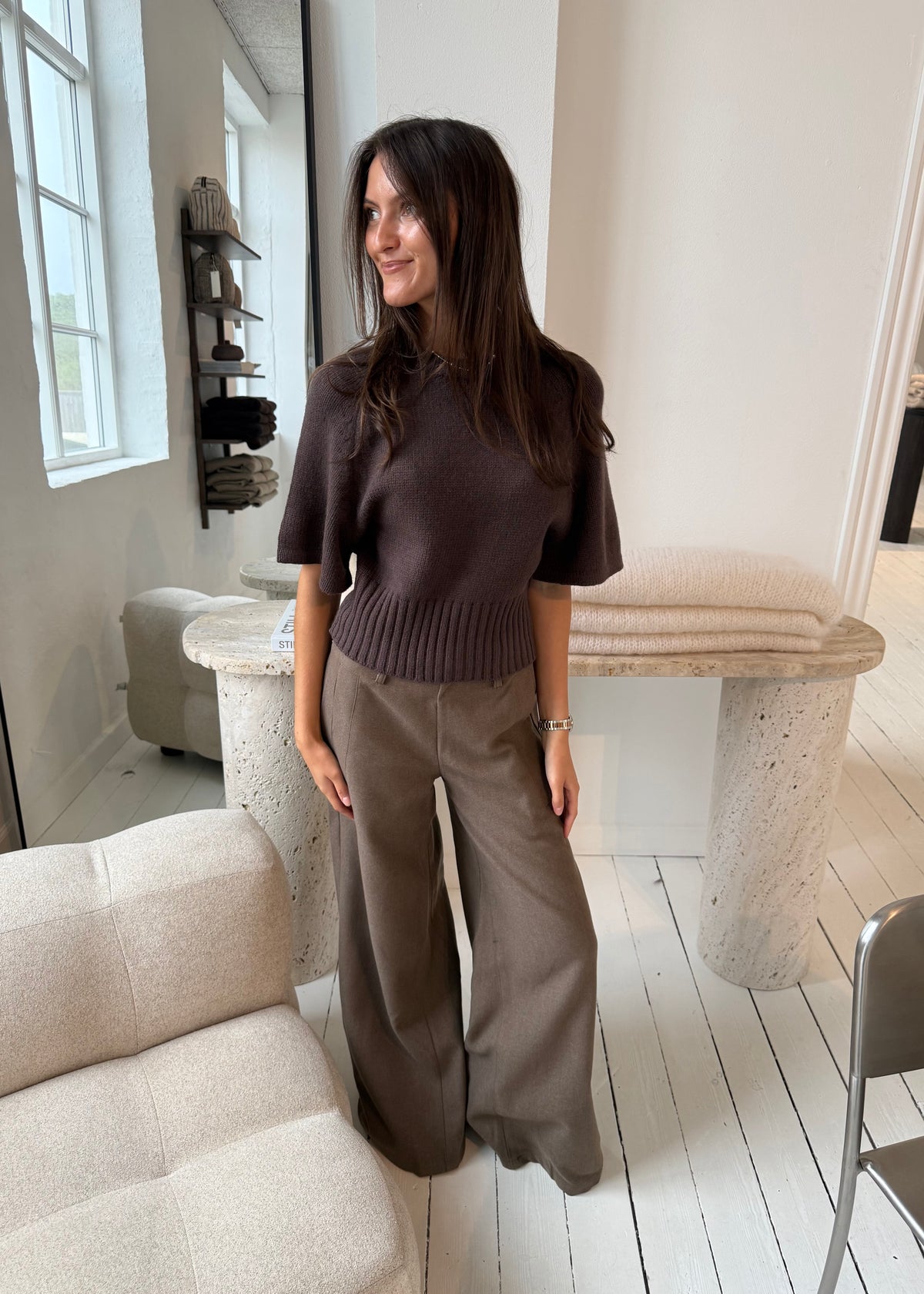 MOLLY SWEATER - Brun