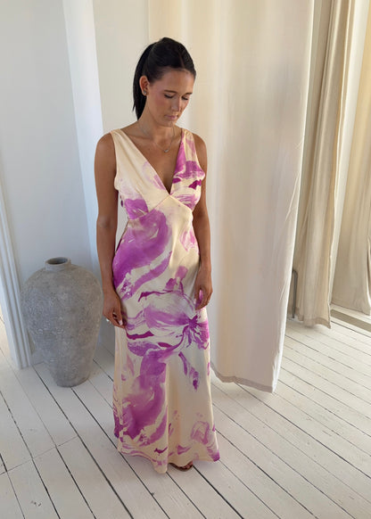 NOELLE MAXI DRESS - Gul